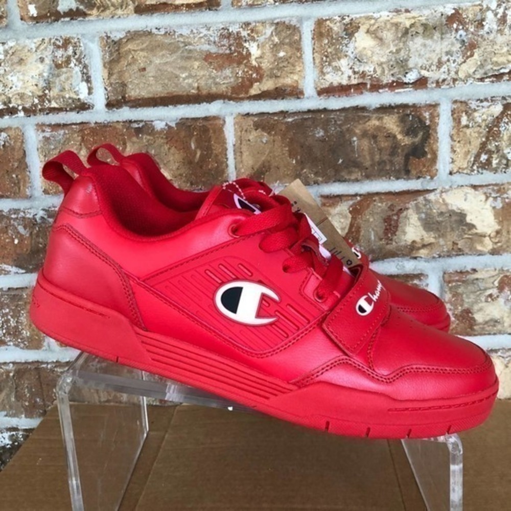Champion 3 On 3 Low Mens Sneakers Scarlet Red CPS10317M Size 11